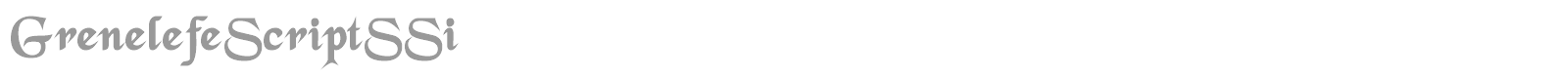 GrenelefeScriptSSi font preview