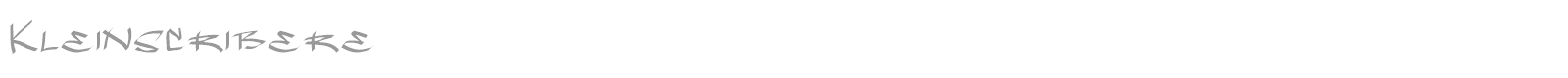 Klein Scribere font preview