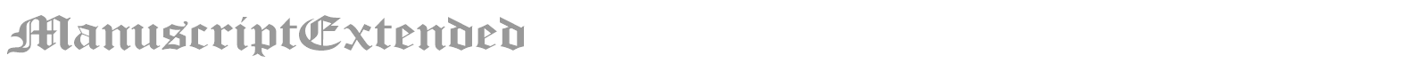 ManuscriptExtended font preview