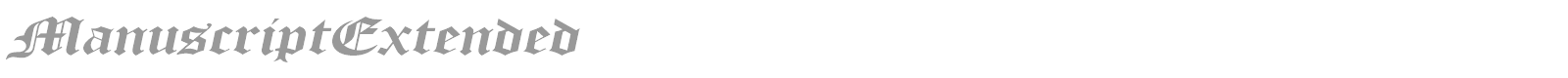 ManuscriptExtended font preview