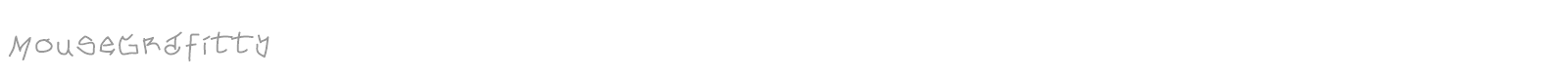 Mouse Grafitty font preview