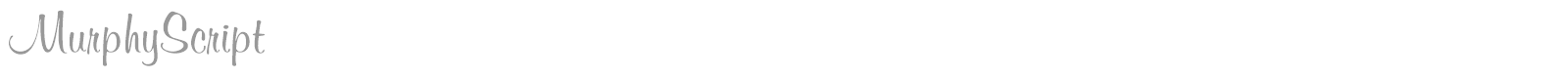 MurphyScript font preview