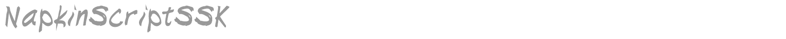 NapkinScriptSSK font preview