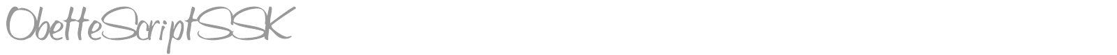 ObetteScriptSSK font preview