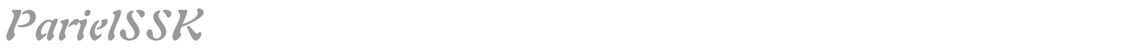 ParielSSK font preview