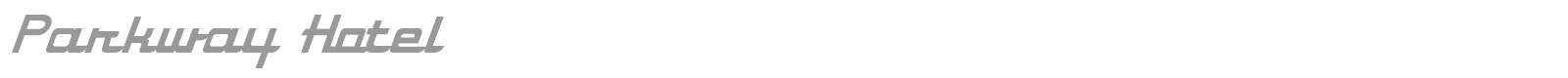 Parkway Hotel font preview