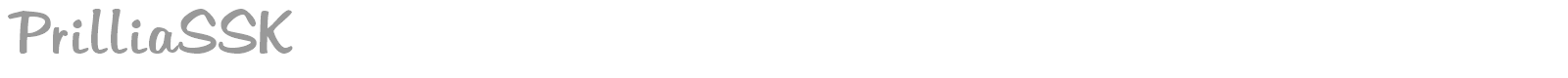 PrilliaSSK font preview