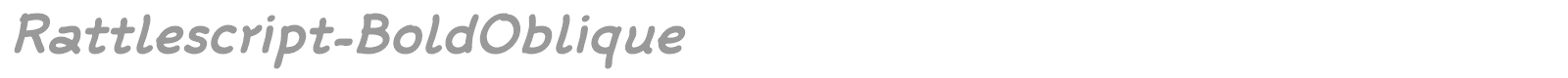 Rattlescript-BoldOblique font preview