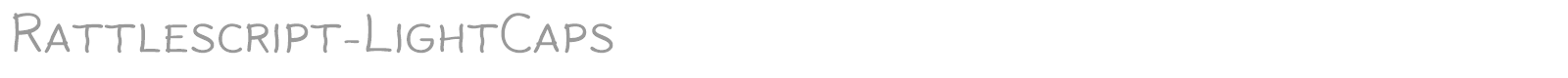 Rattlescript-LightCaps font preview