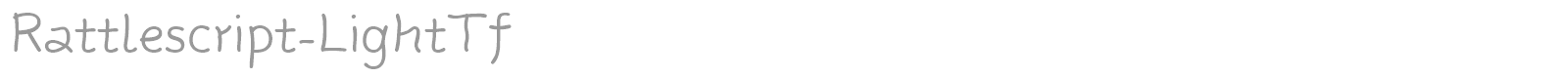 Rattlescript-LightTf font preview