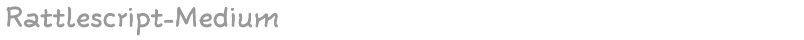 Rattlescript-Medium font preview