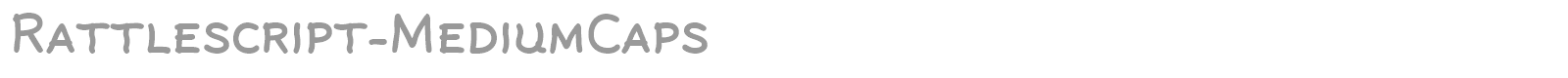Rattlescript-MediumCaps font preview
