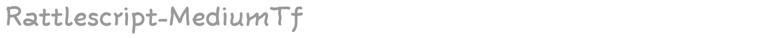 Rattlescript-MediumTf font preview