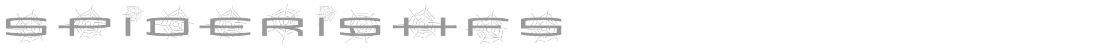 Spiderish FS font preview