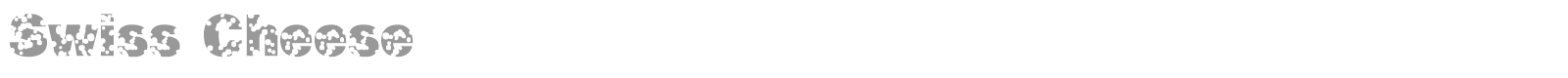 Swiss Cheese font preview
