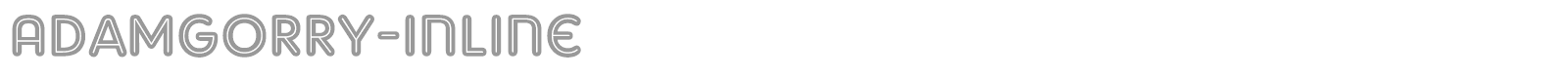 Adam Gorry font preview