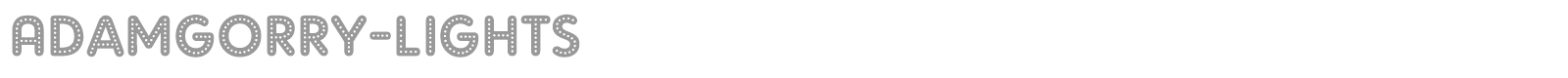 Adam Gorry font preview