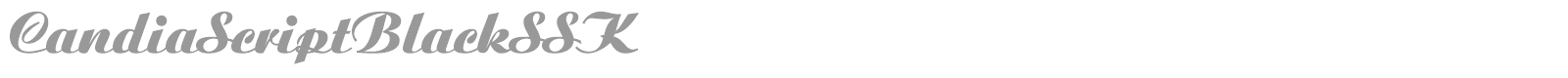 CandiaScriptBlackSSK font preview