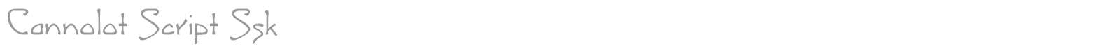 CannolotScriptSSK font preview
