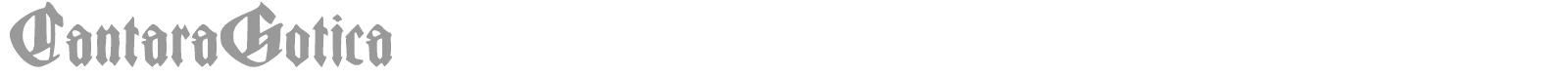 Cantara Gotica font preview