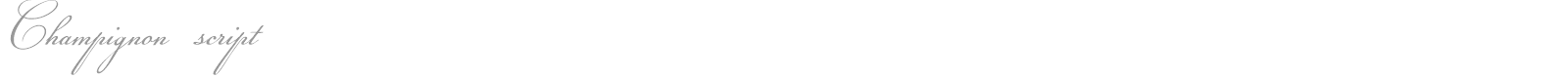 Champignon Script font preview