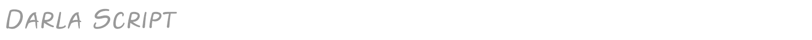 Darla Script font preview