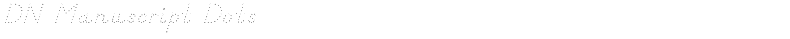 DN Manuscript Dots font preview
