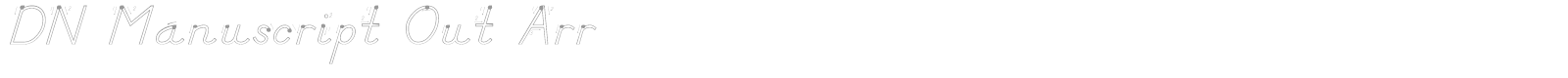 DN Manuscript Out Arr font preview