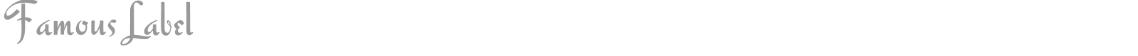 Famous Label font preview