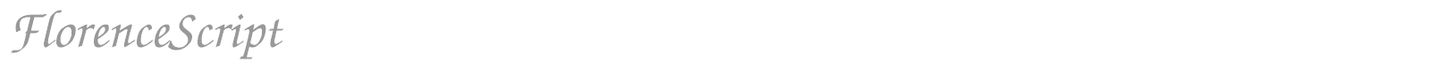 FlorenceScript font preview