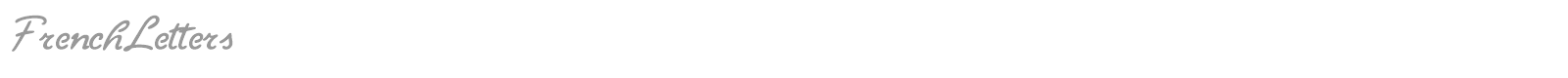 FrenchLetters font preview