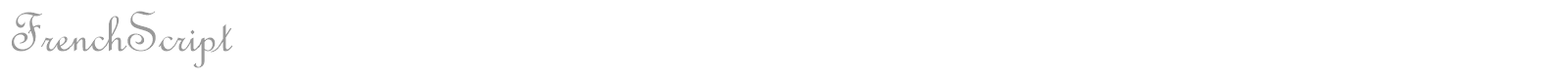 FrenchScript font preview
