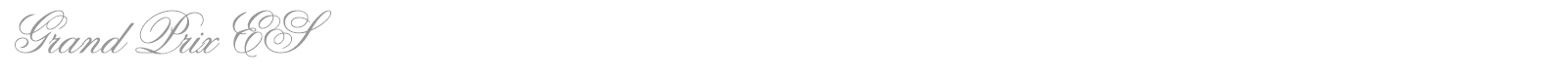 Grand Prix ES font preview