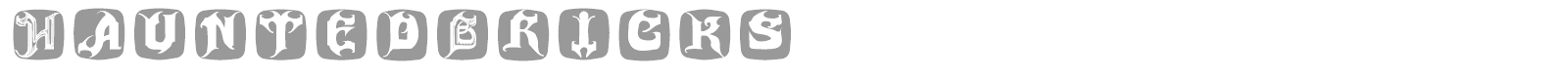 Haunted font preview
