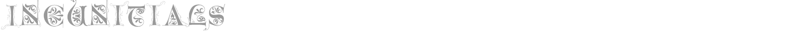 Incunitials font preview