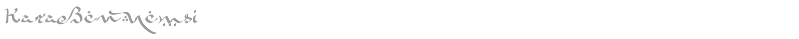 Kara Ben Nemsi font preview