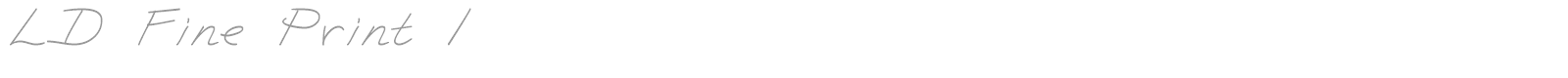 LD Fine Print 1 font preview