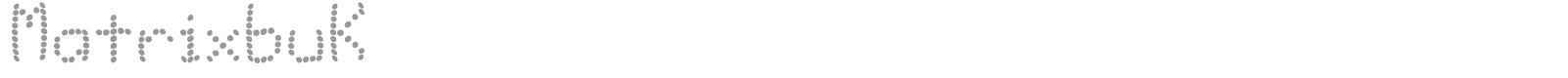 MatrixbuK font preview