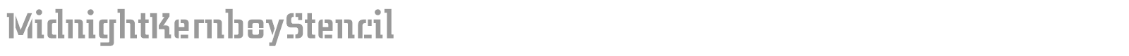 Midnight Kernboy font preview