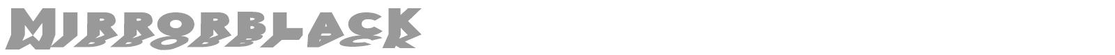 Mirror Black font preview