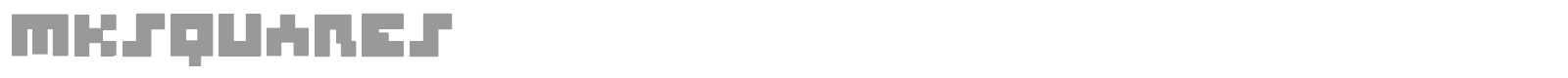 MK Squares font preview
