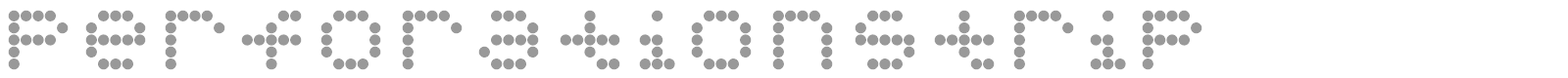 Perforation Strip font preview