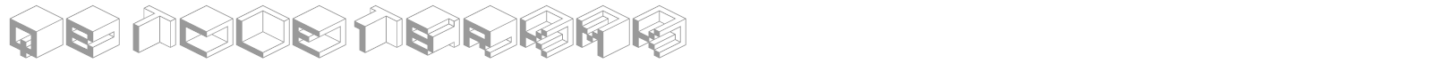 Qbicle MK font preview