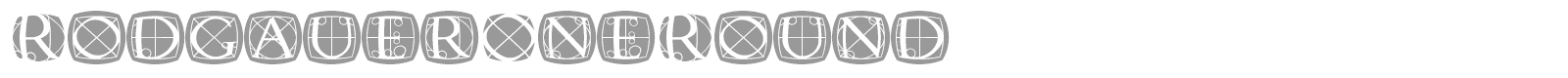 Rodgauer font preview