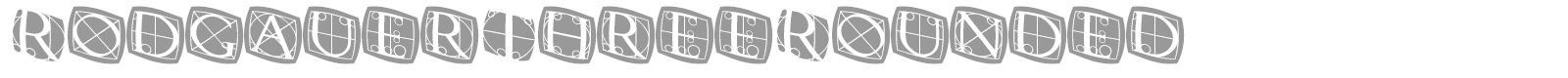 Rodgauer font preview