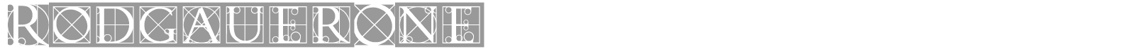 Rodgauer font preview