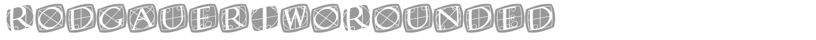 Rodgauer font preview