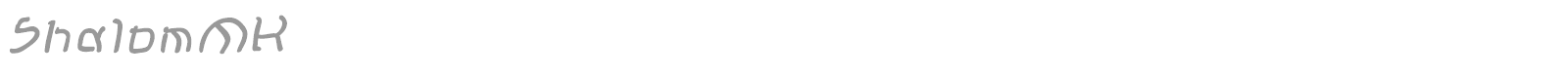 Shalom font preview
