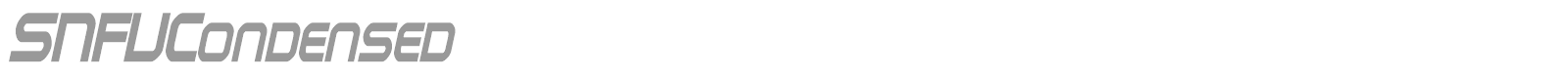 SNFUCondensed font preview
