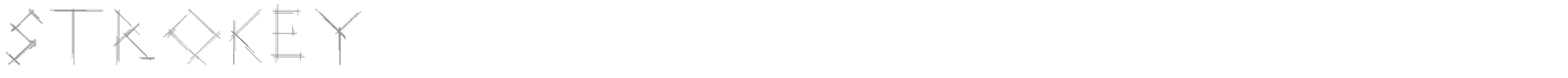 Strokey font preview